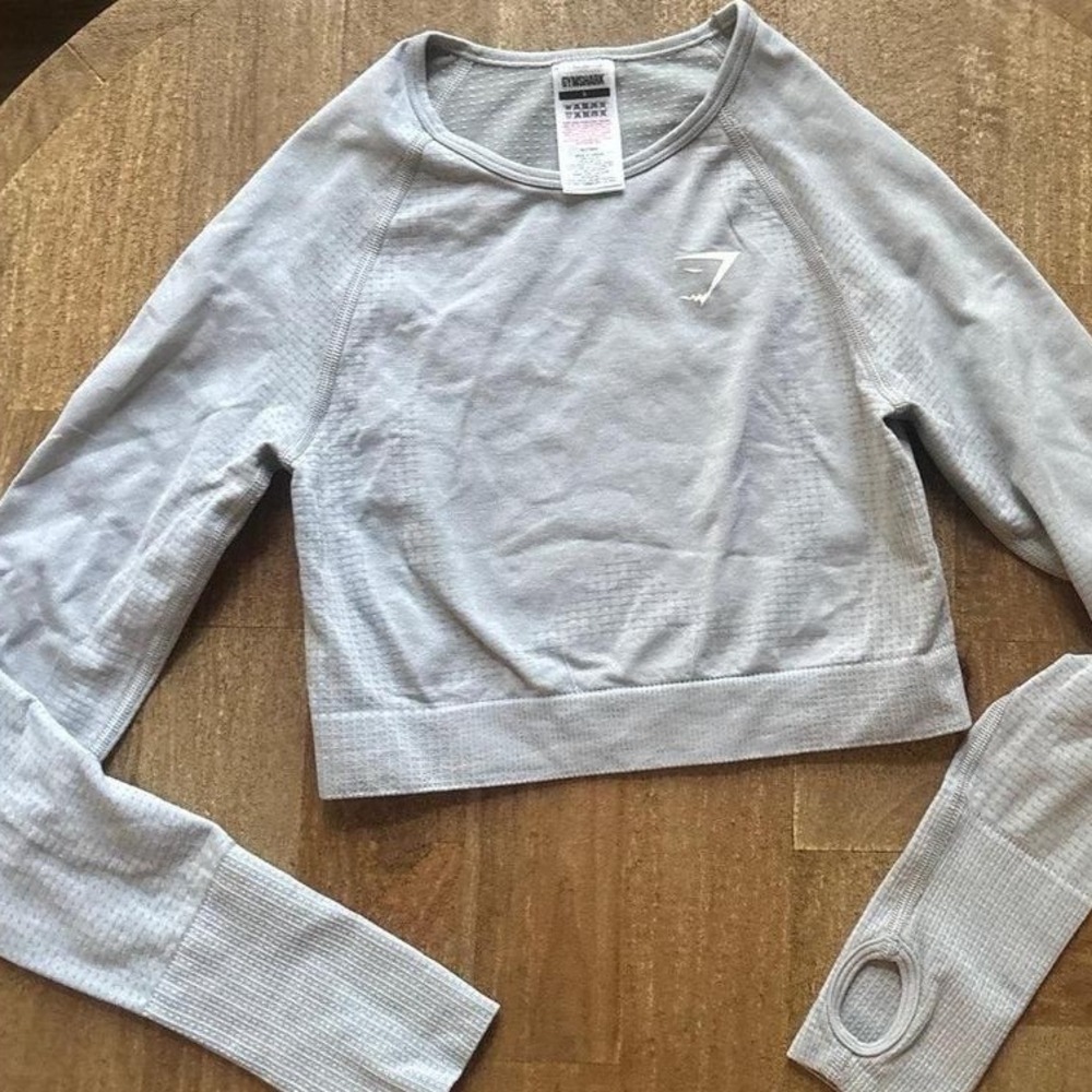 Gymshark Athletic Cropped Long Sleeve Top S